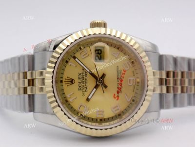 Rolex Datejust Jubilee Replica Watch 2-Tone Arabic Markers